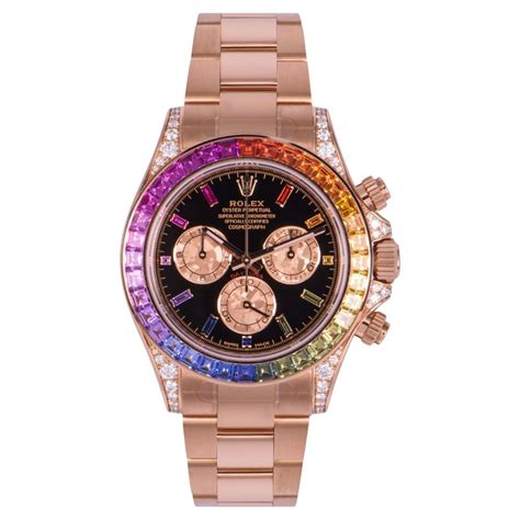 rainbow rolex daytona rose gold|rolex daytona rainbow rose gold price.